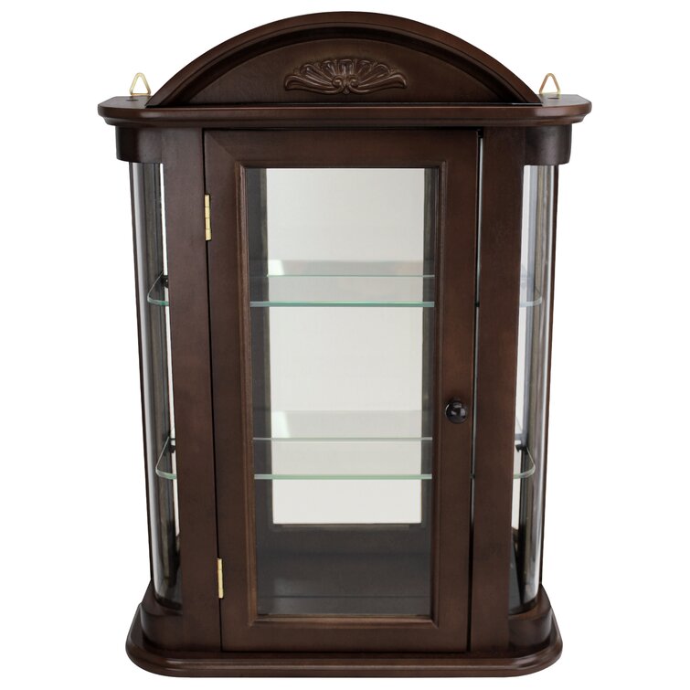 wall mounted curio cabinet